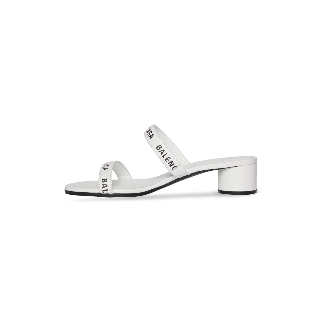 Women's Round 40mm Sandal  in White - 4