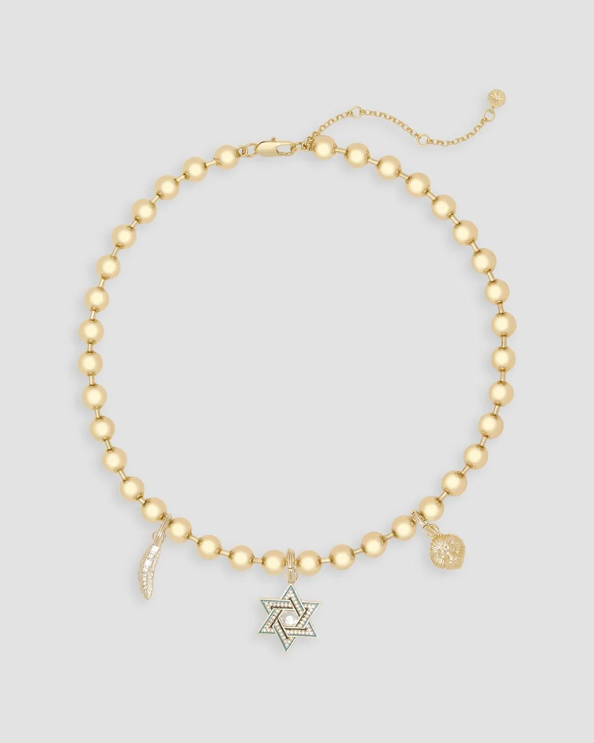 Women's Goldtone Ball Chain Necklace - Gold - 1