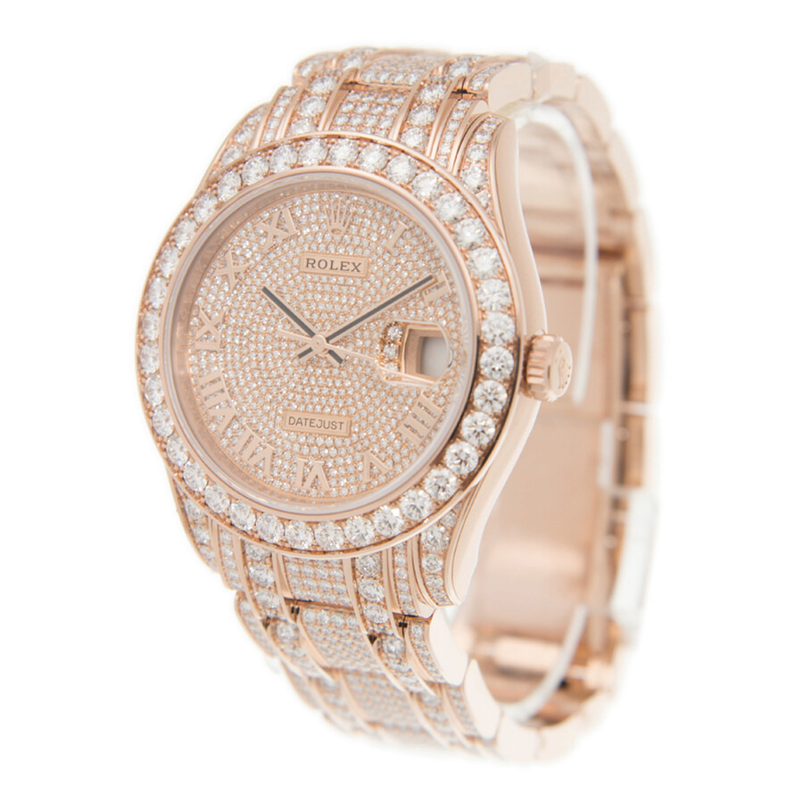 Rolex Pearlmaster 39 Men's 18kt Everose Gold Pearlmaster Diamond Pave Watch 86405PAVEPM - 3