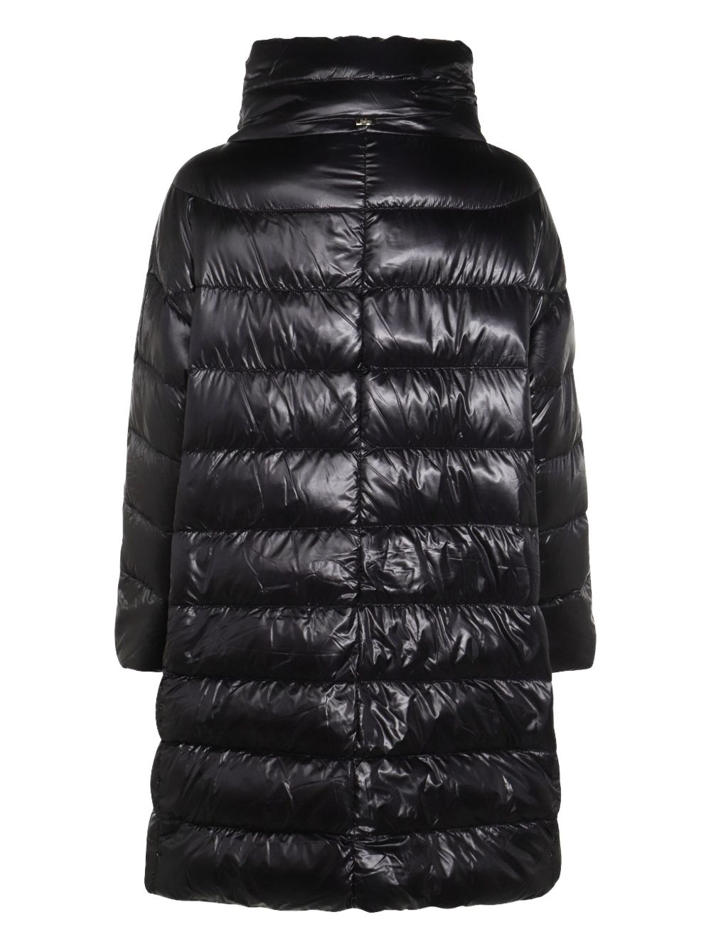quilted high-neck oversized coat - 2