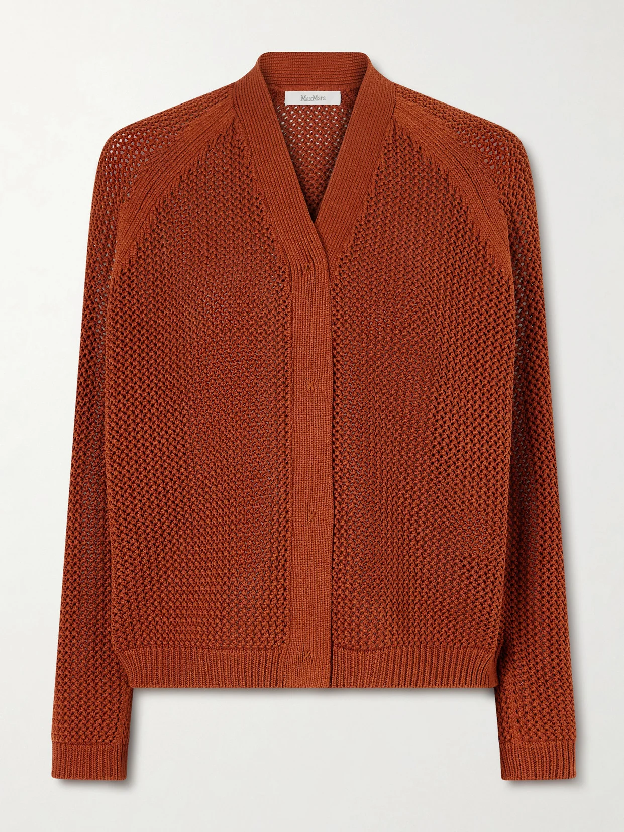 Open-knit Silk-blend Cardigan - 1