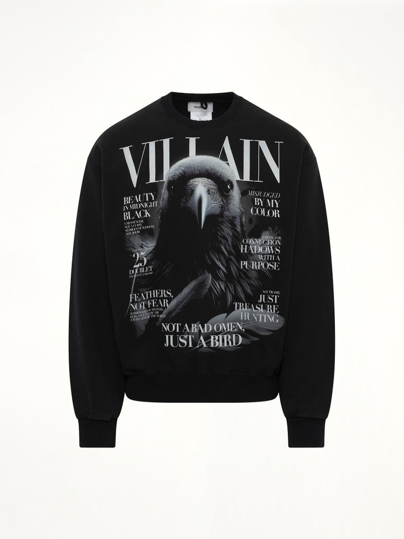 doublet Villain Cover Print Sweat Shirt in Black outlook