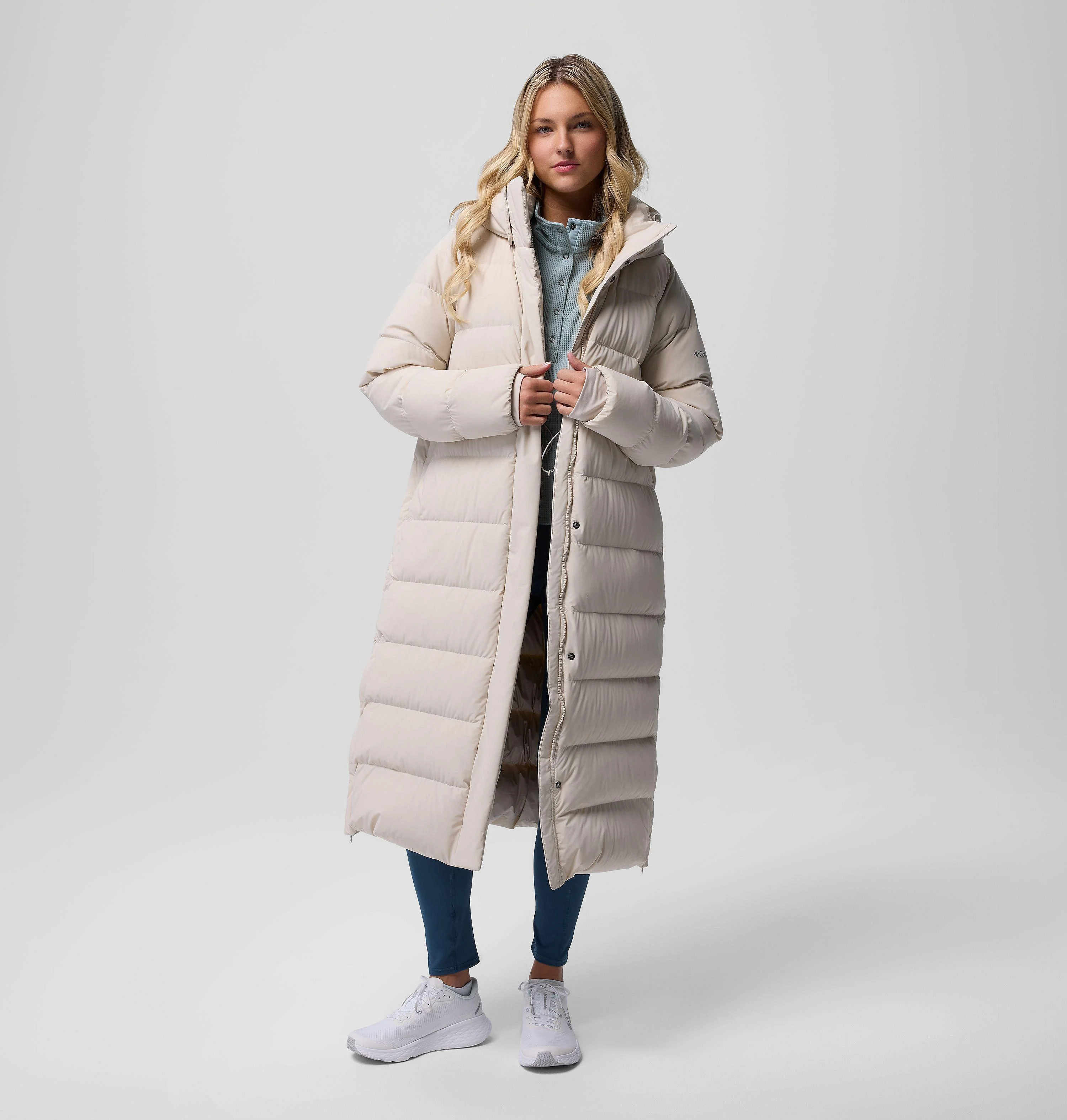 Women's Amaze Puff Long Hooded Jacket - 1
