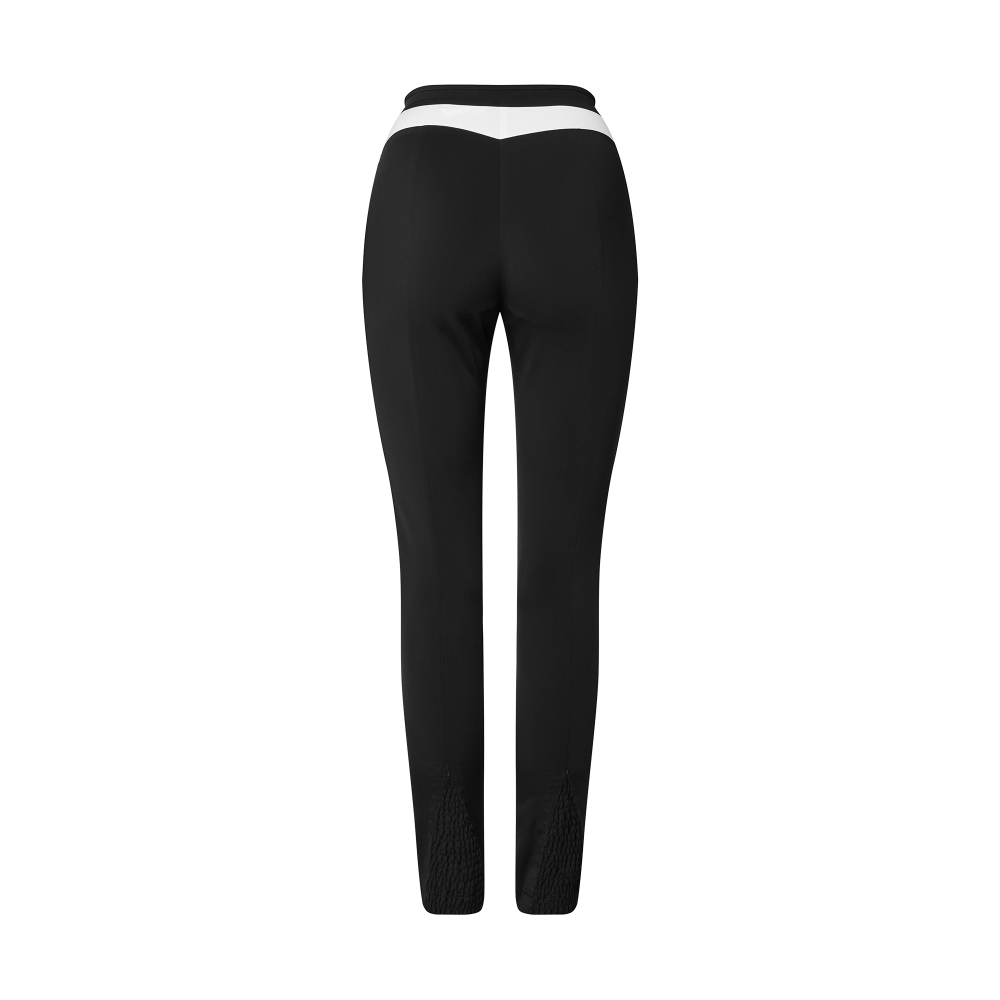 Graphic Accent Zip-Up Leggings - 3