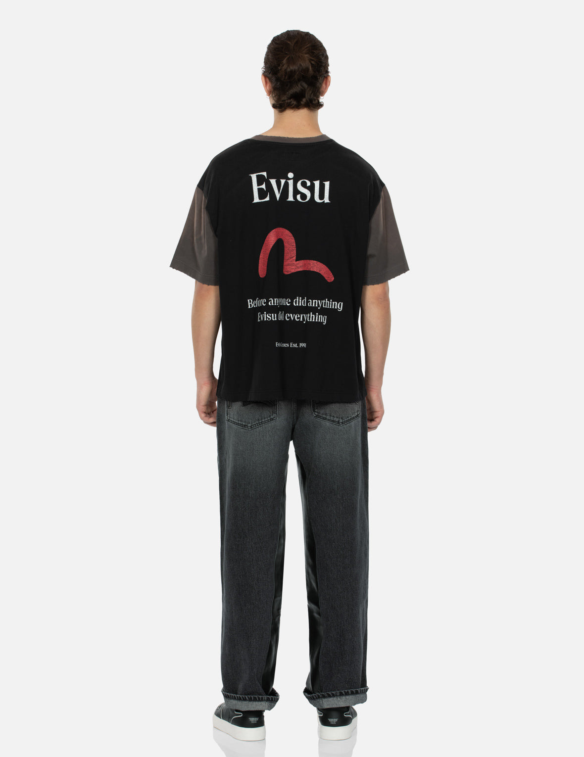 SEAGULL AND LOGO PRINT BOXY T-SHIRT - 5