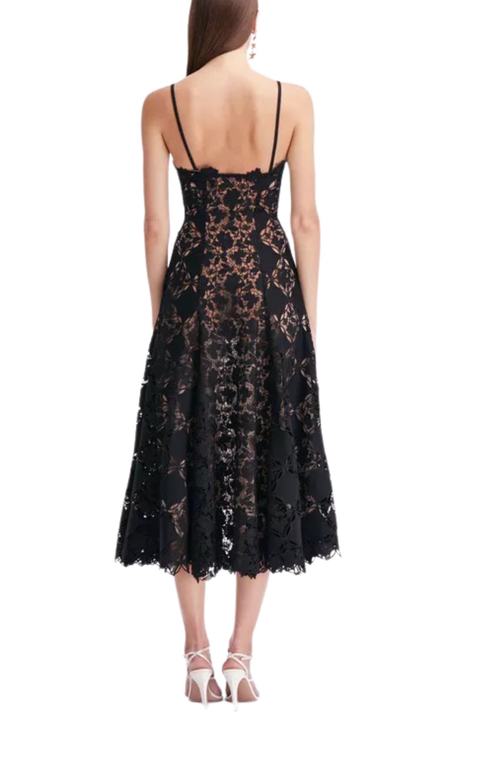 Guipure Lace Midi Dress - 3