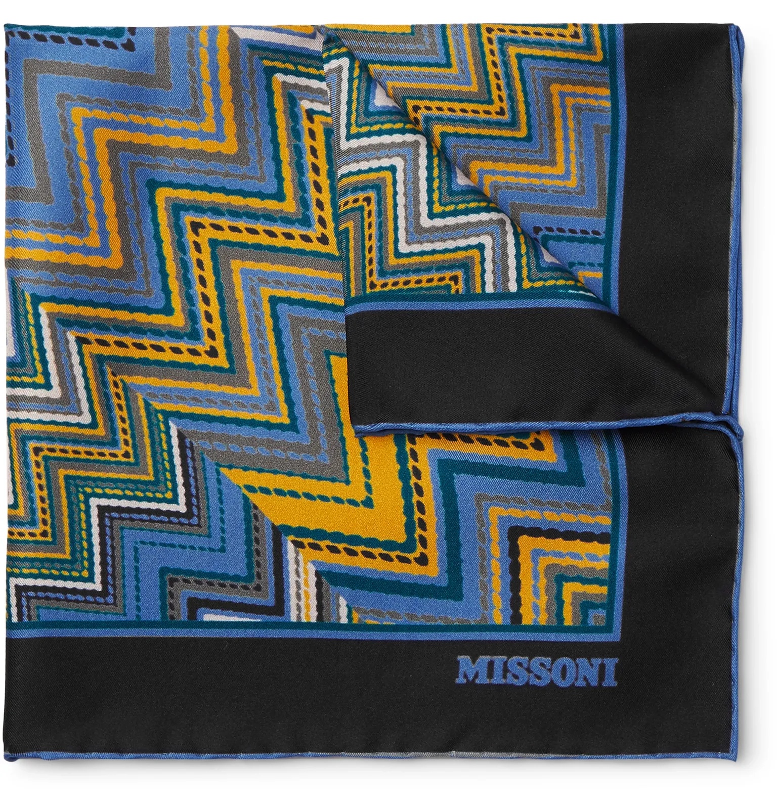 Printed Silk-Twill Pocket Square - 1