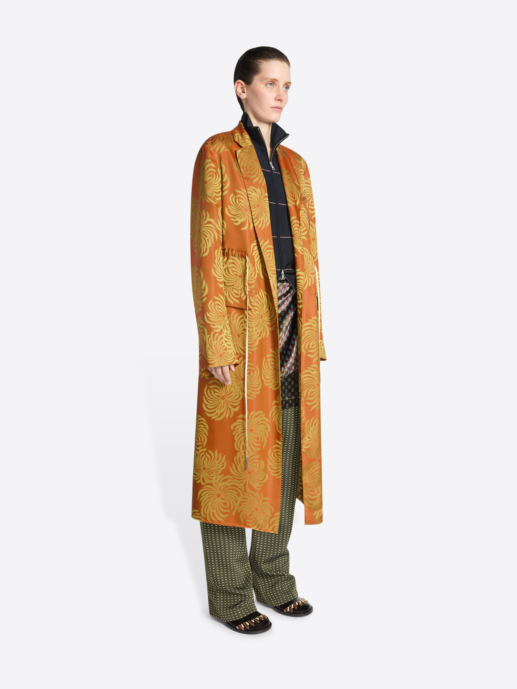 FLUID JACQUARD COAT - 3