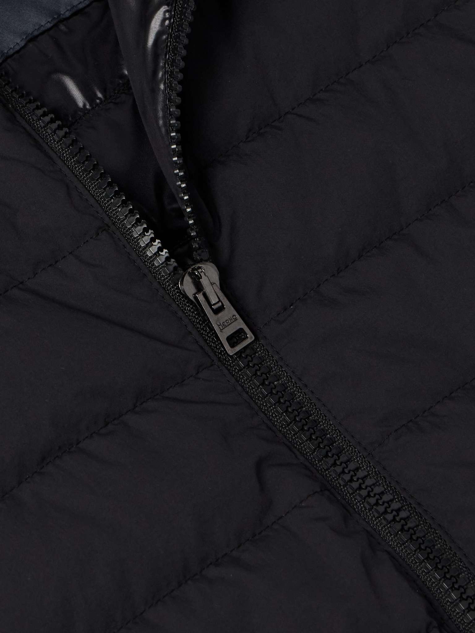 Quilted Padded Shell Hooded Down Jacket - 5