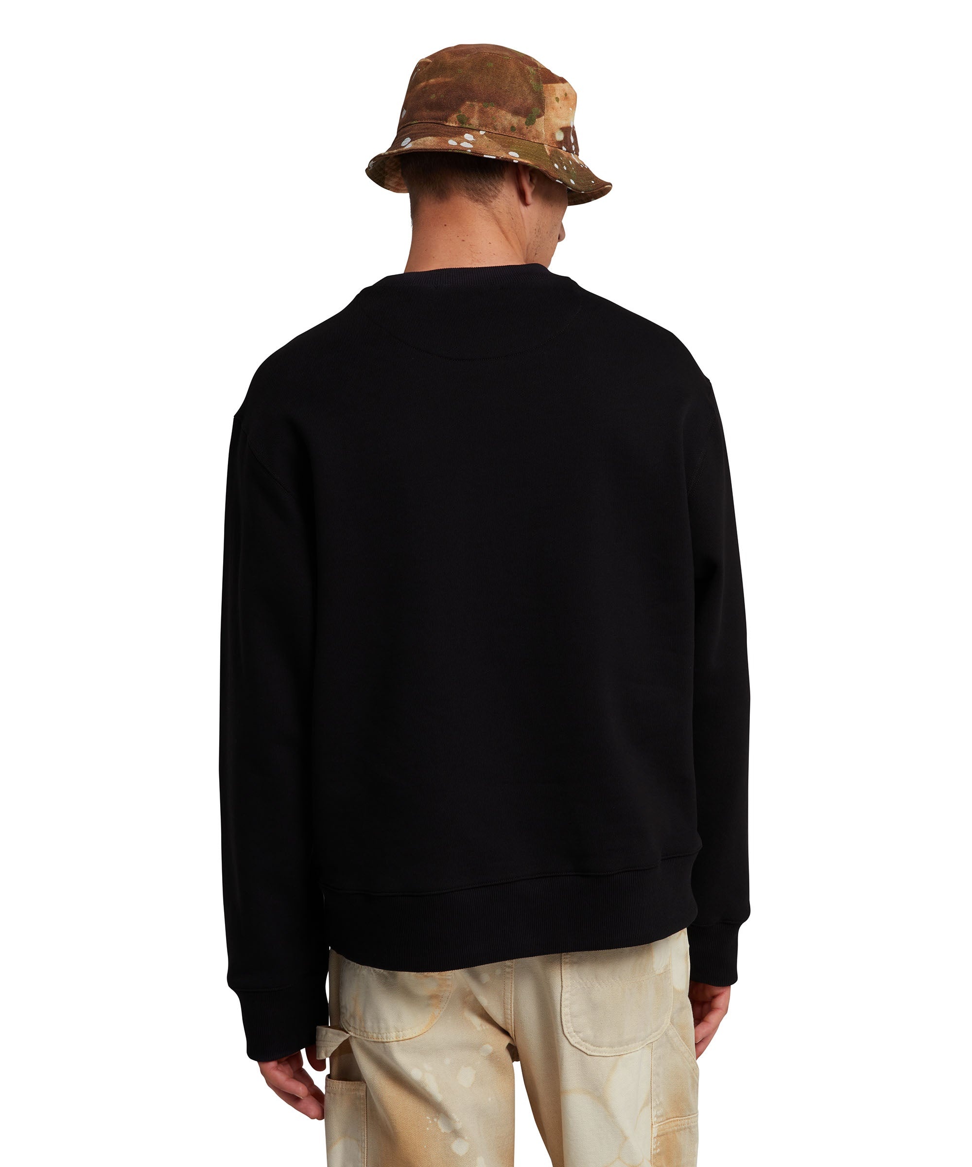 Cotton bucket hat with "dripping camo" print - 4