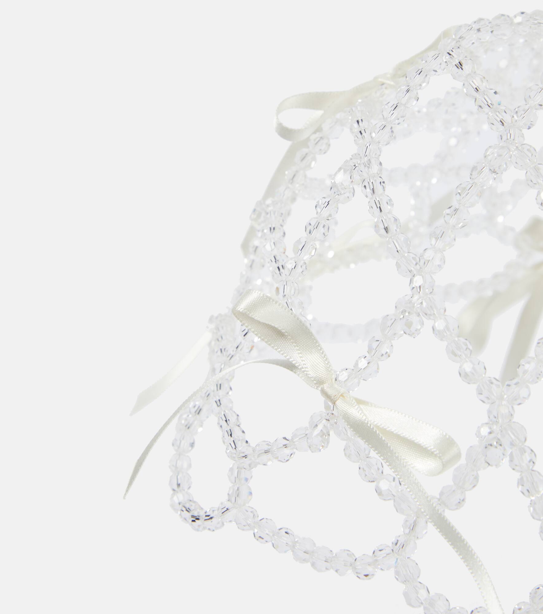 Bridal crystal-embellished veil - 3