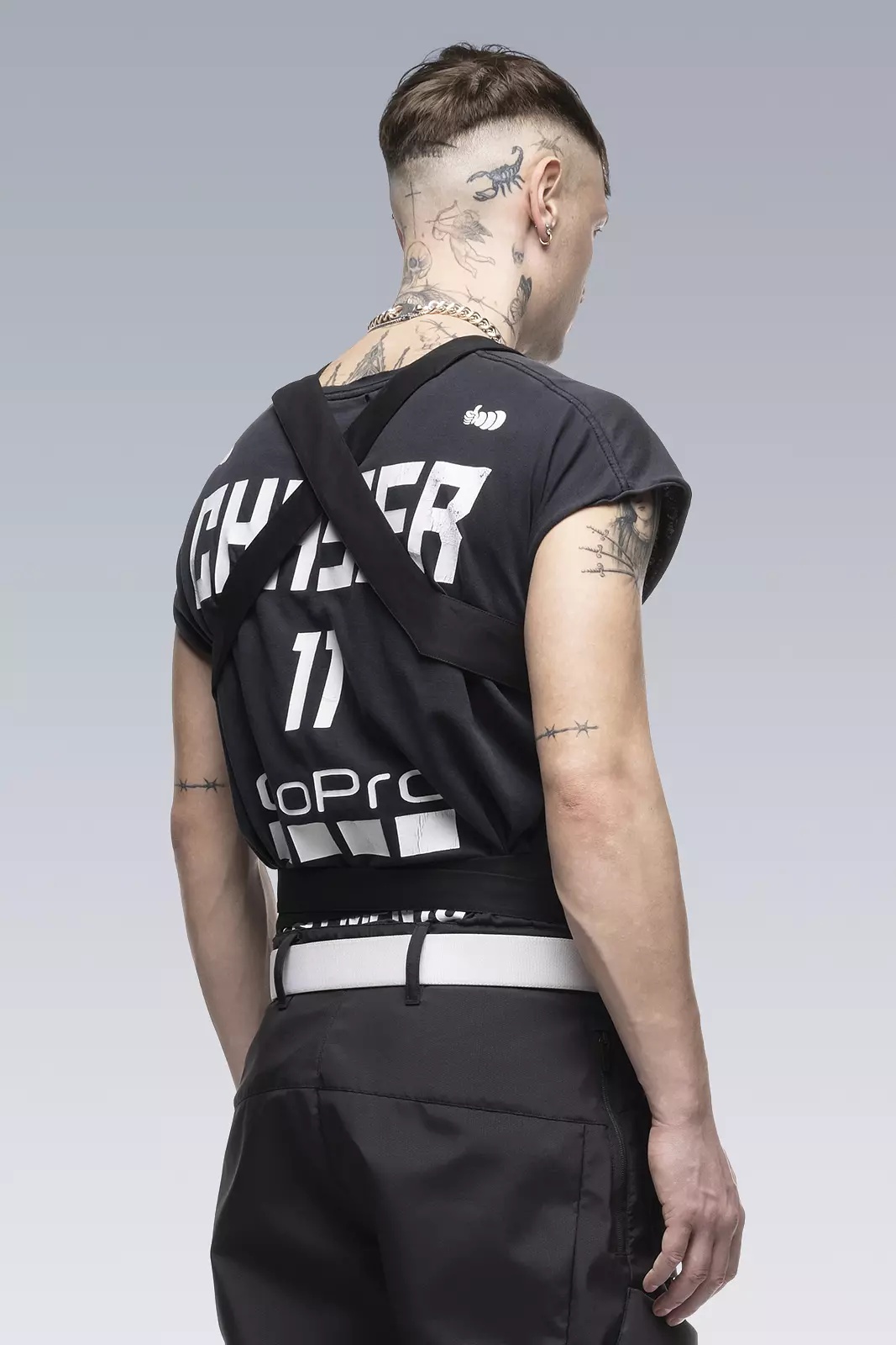 V5S-S HD Cotton Reversible Vest Black - 3