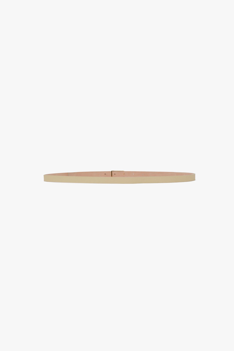 Micro Dorian Belt In Ivory Grained Leather 4
