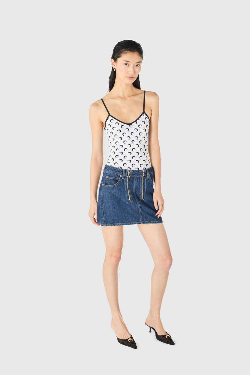 Marine Serre Moon printed jersey straps top outlook
