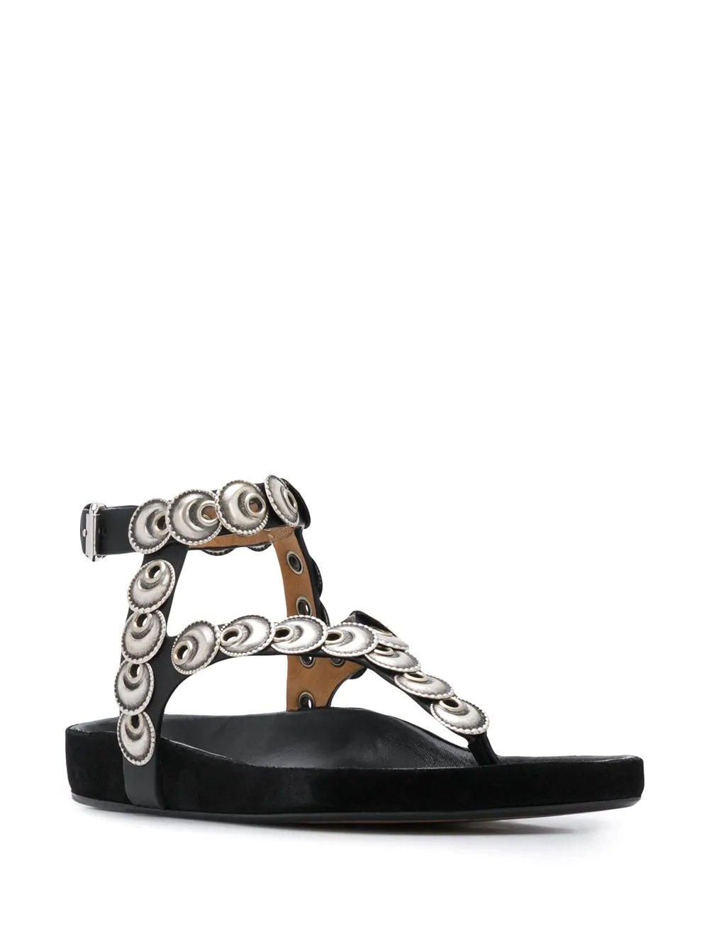 Eldo coin-embellished thong sandals - 2