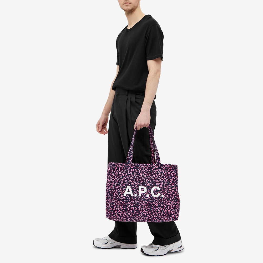 A.P.C. Diane Leopard Large Tote - 5