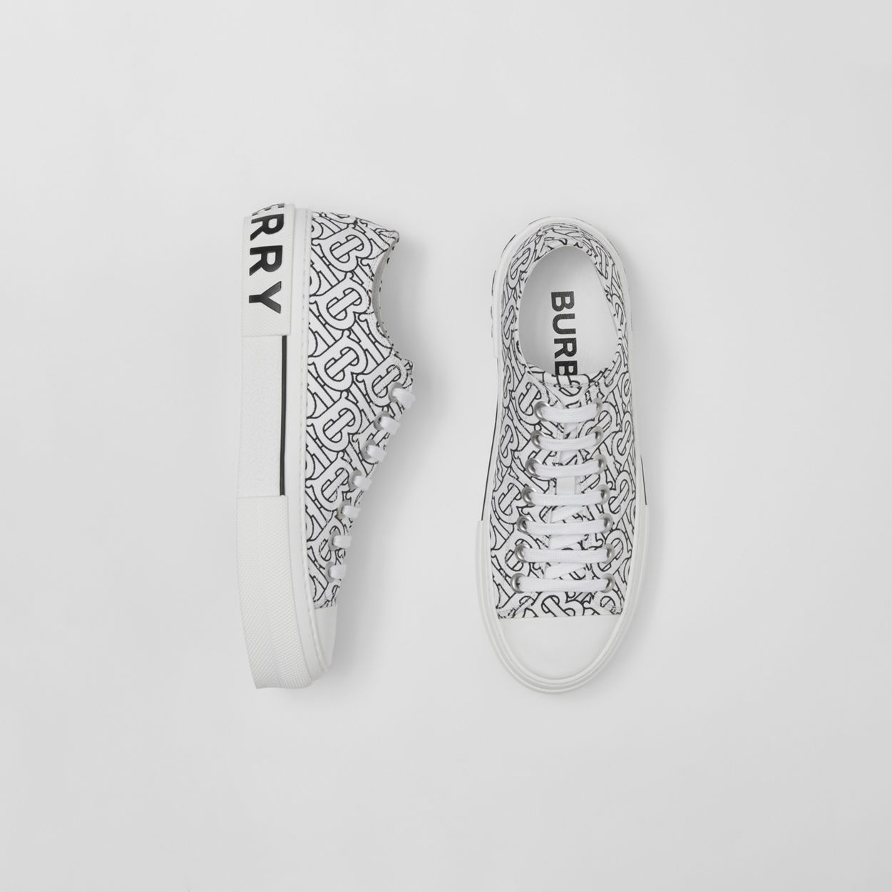 Monogram Print Cotton Sneakers – Online Exclusive - 6