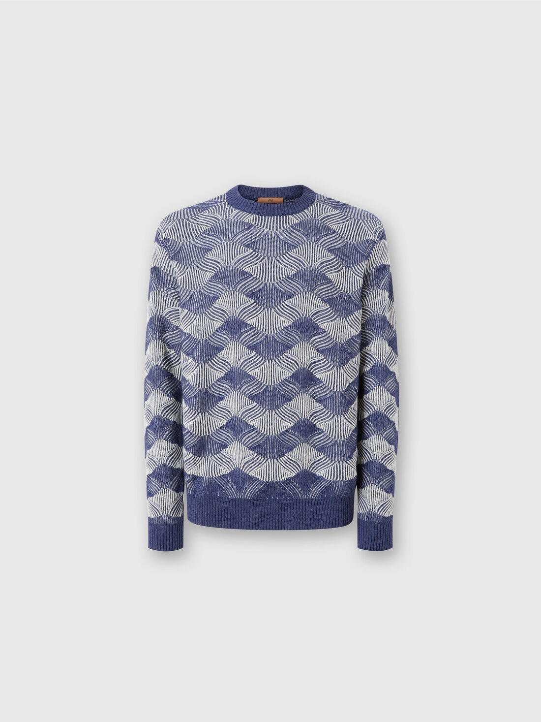 Ribbed crew neck sweater - 1