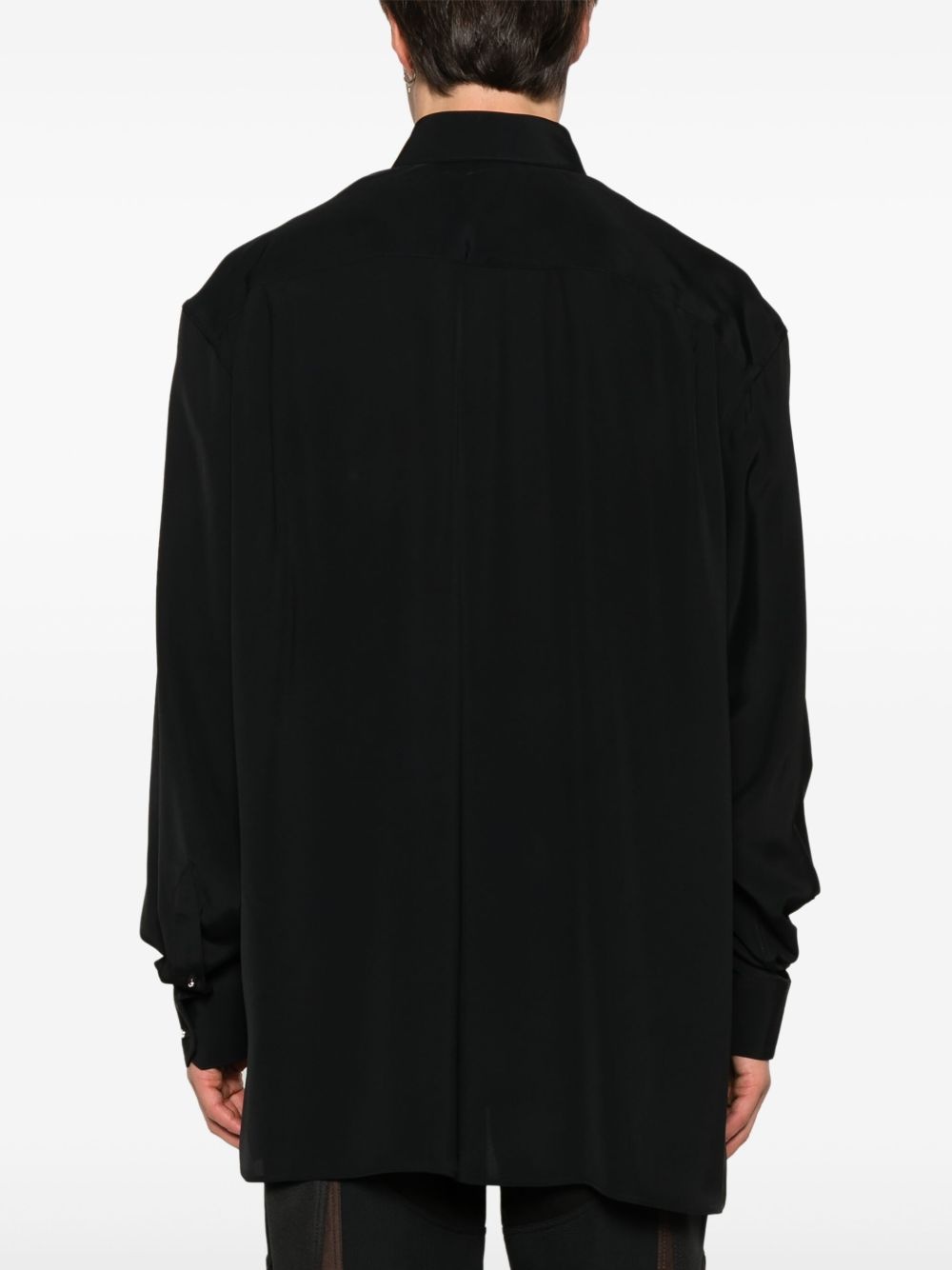 piercing-detail shirt - 4