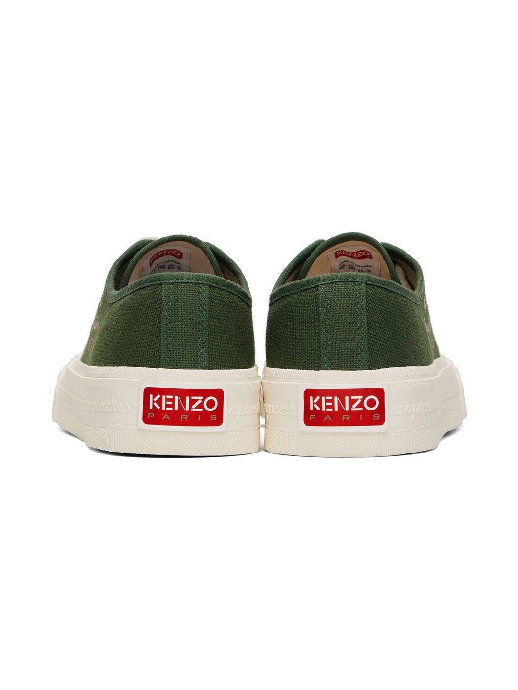 Green Kenzo Paris Foxy Low-Top Sneakers - 2