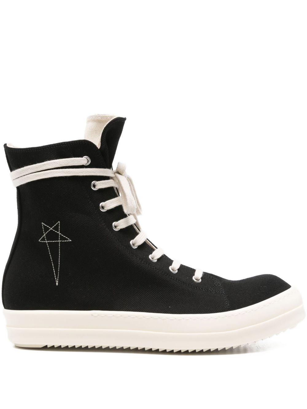 star-embroidered zip-fastening sneakers - 1