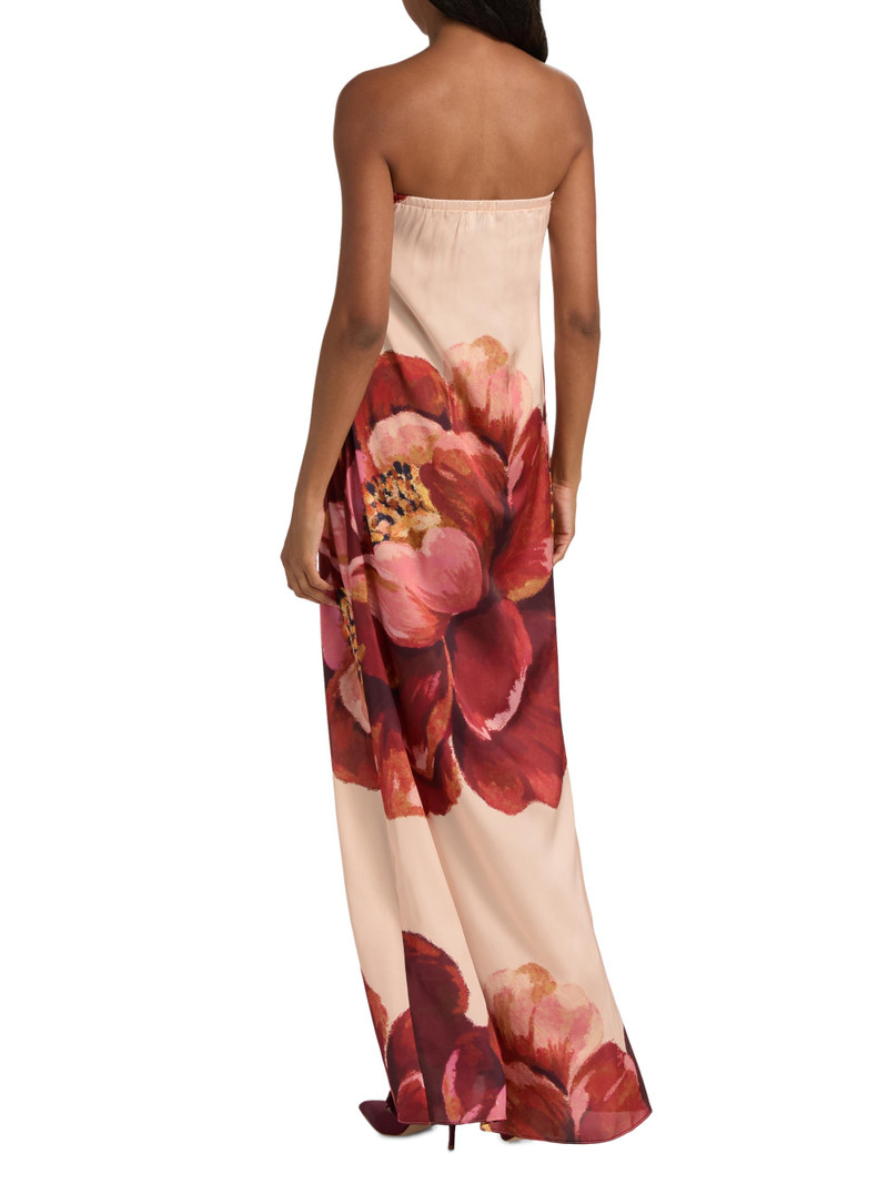 Women's Divina Peony Strapless Maxi Dress - Peony Love 5