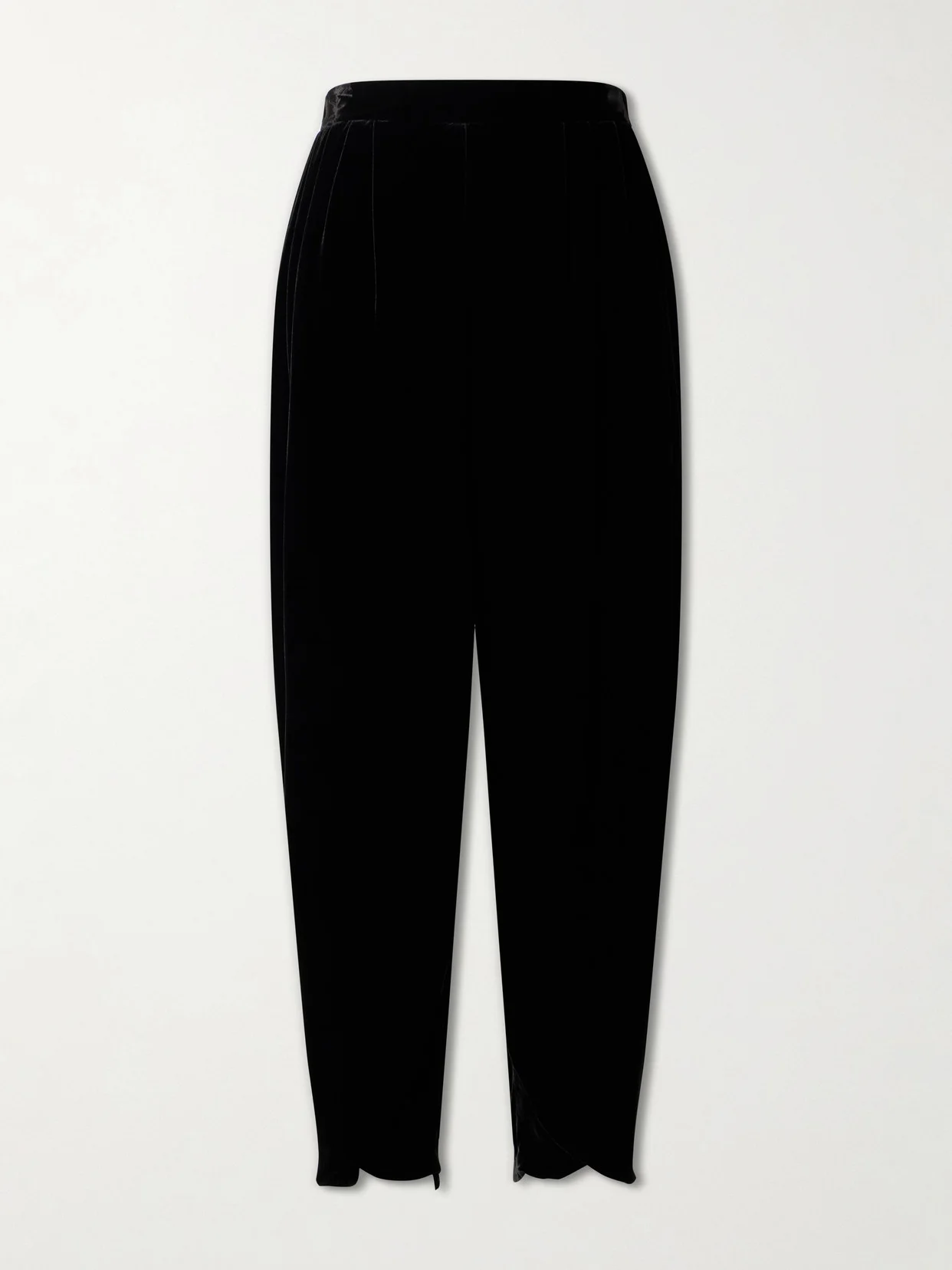 Velvet Tapered Pants - 1