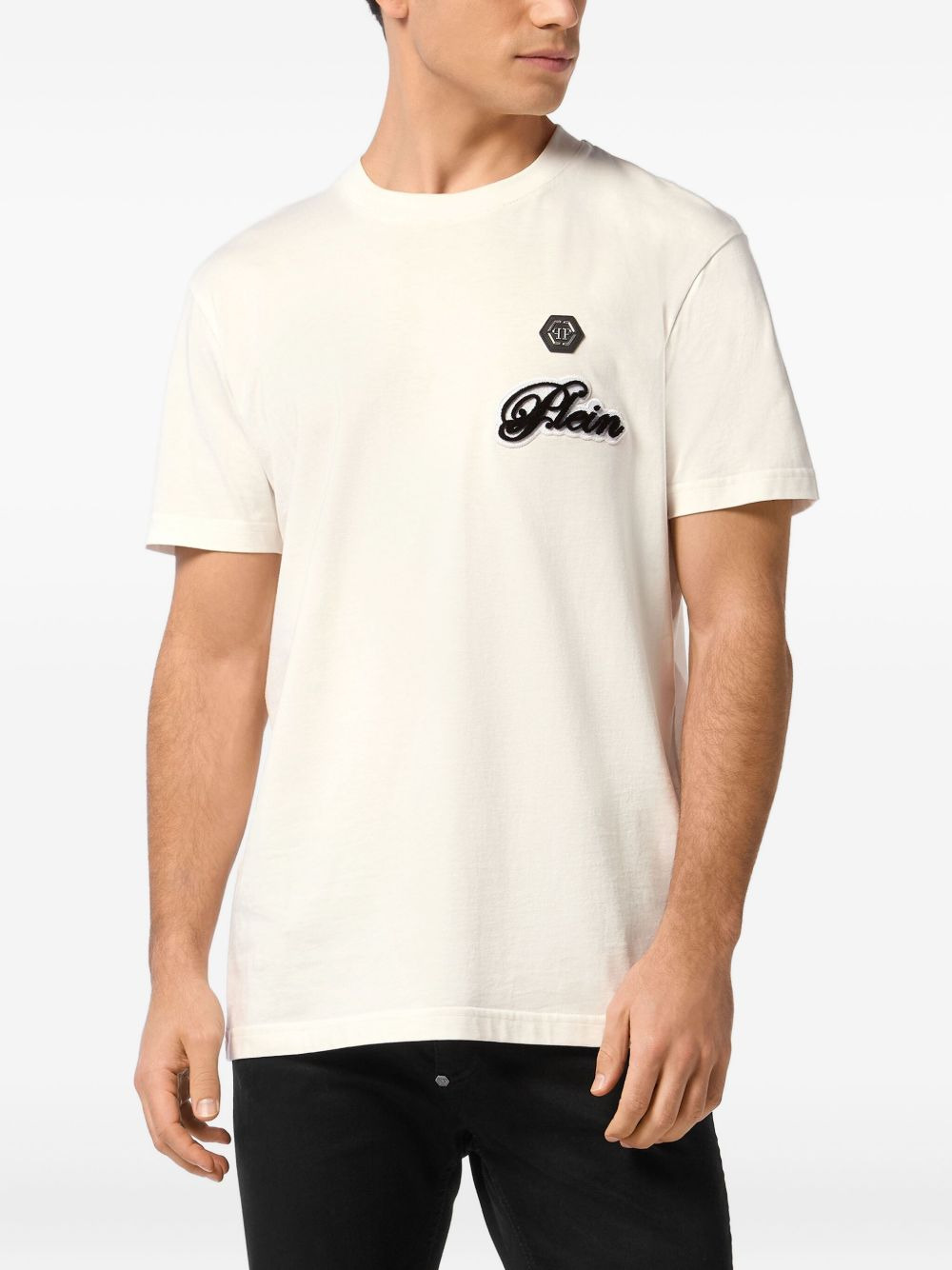 logo-embroidered T-shirt - 2