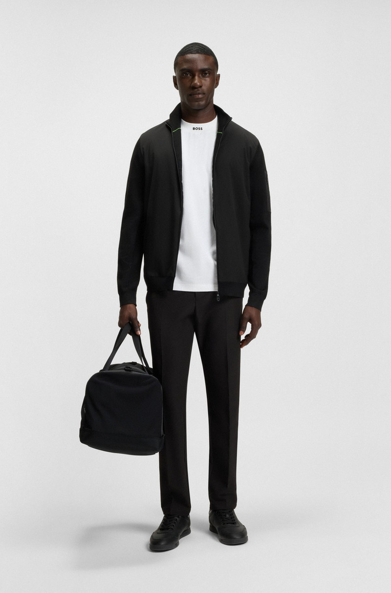 BOSS RELAXED-FIT SHIRT IN STRETCH COTTON WITH CAMP COLLAR outlook