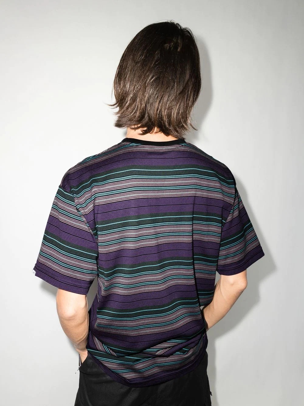 striped short-sleeve T-shirt - 3