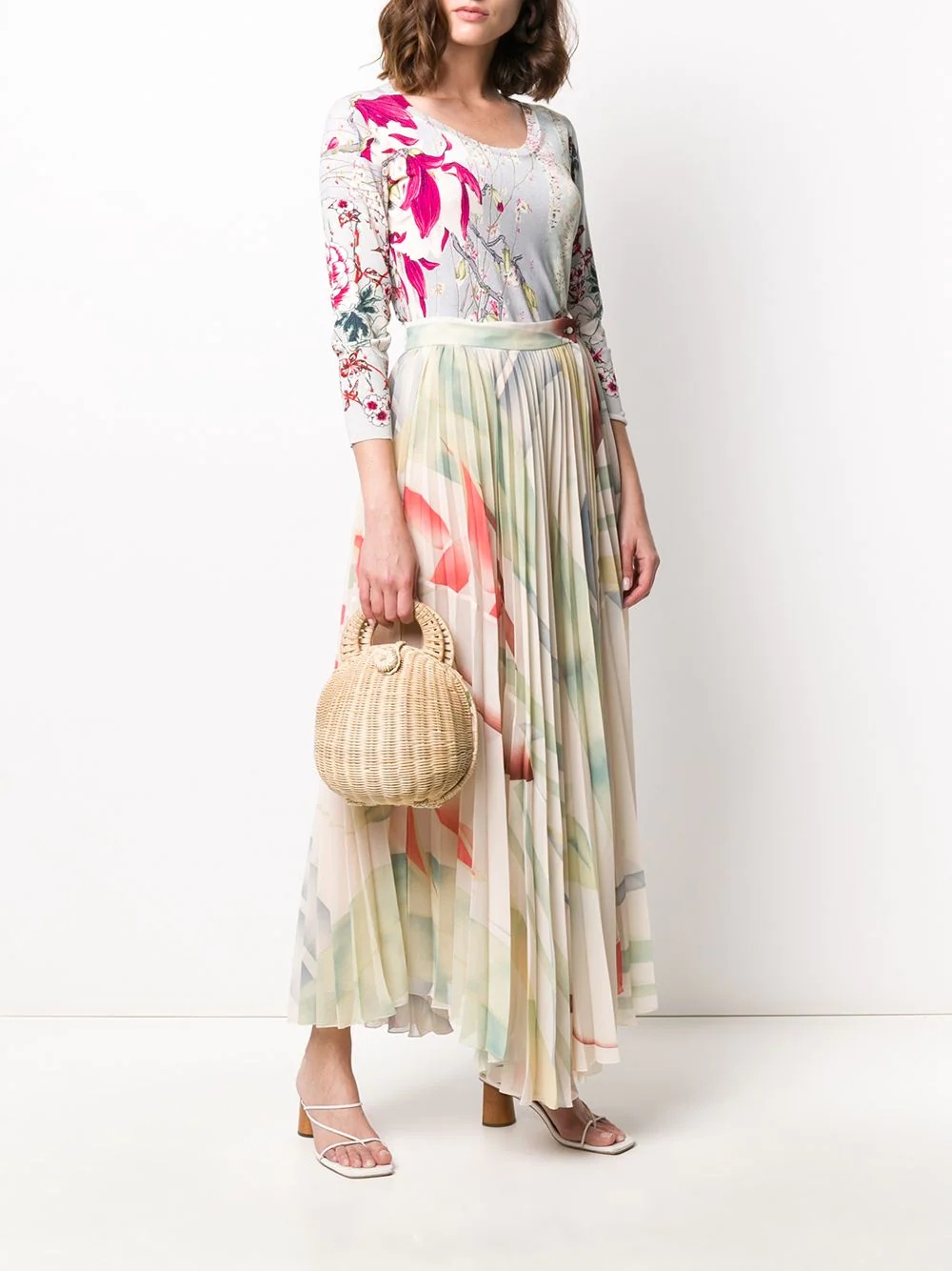 pleated maxi skirt - 2