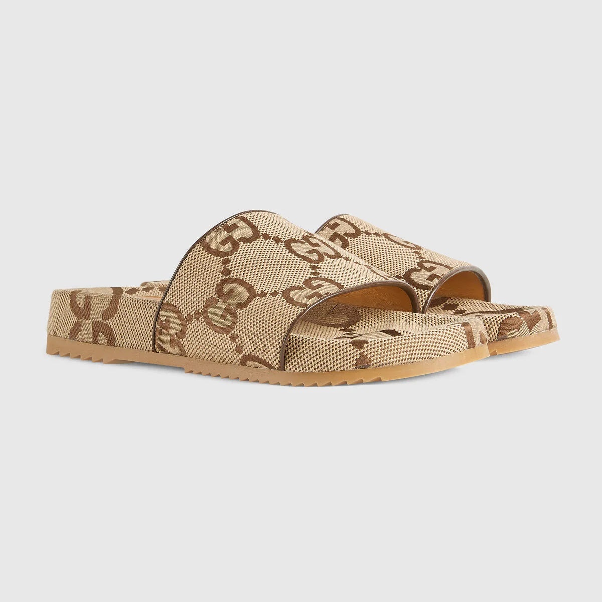 Gucci Maxi GG Canvas Slide Sandals - 2