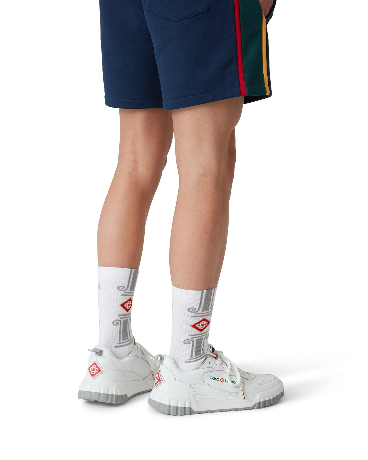 Mens Court White & Grey Sneaker | Casablanca Paris - 6