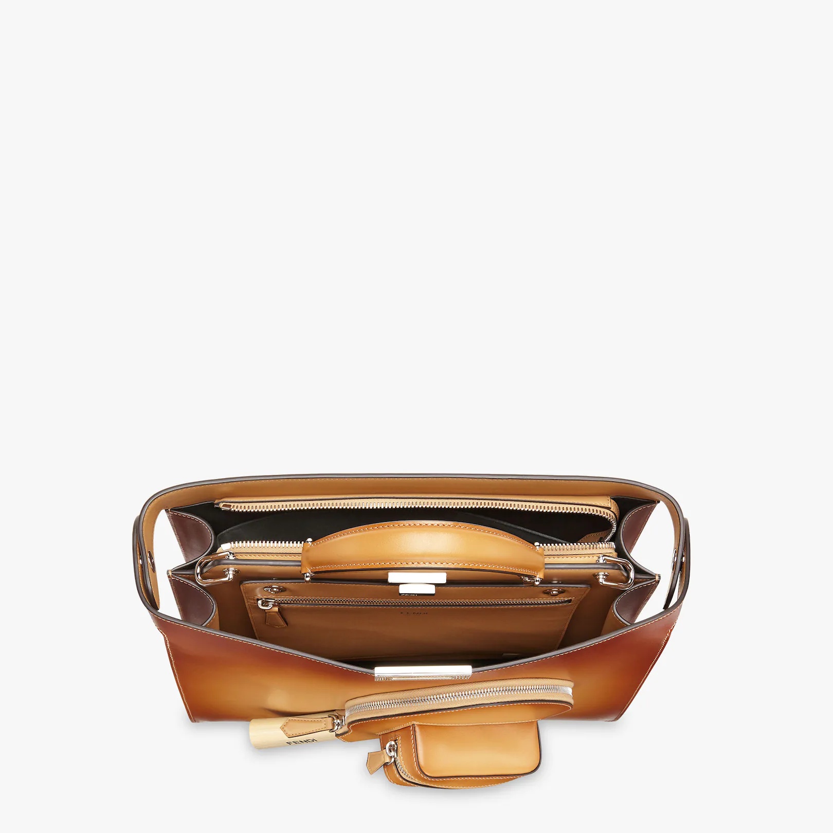 Beige leather racket carrier - 5