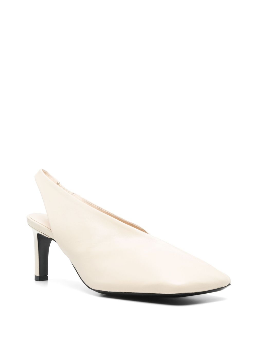 70mm leather slingback pumps - 2