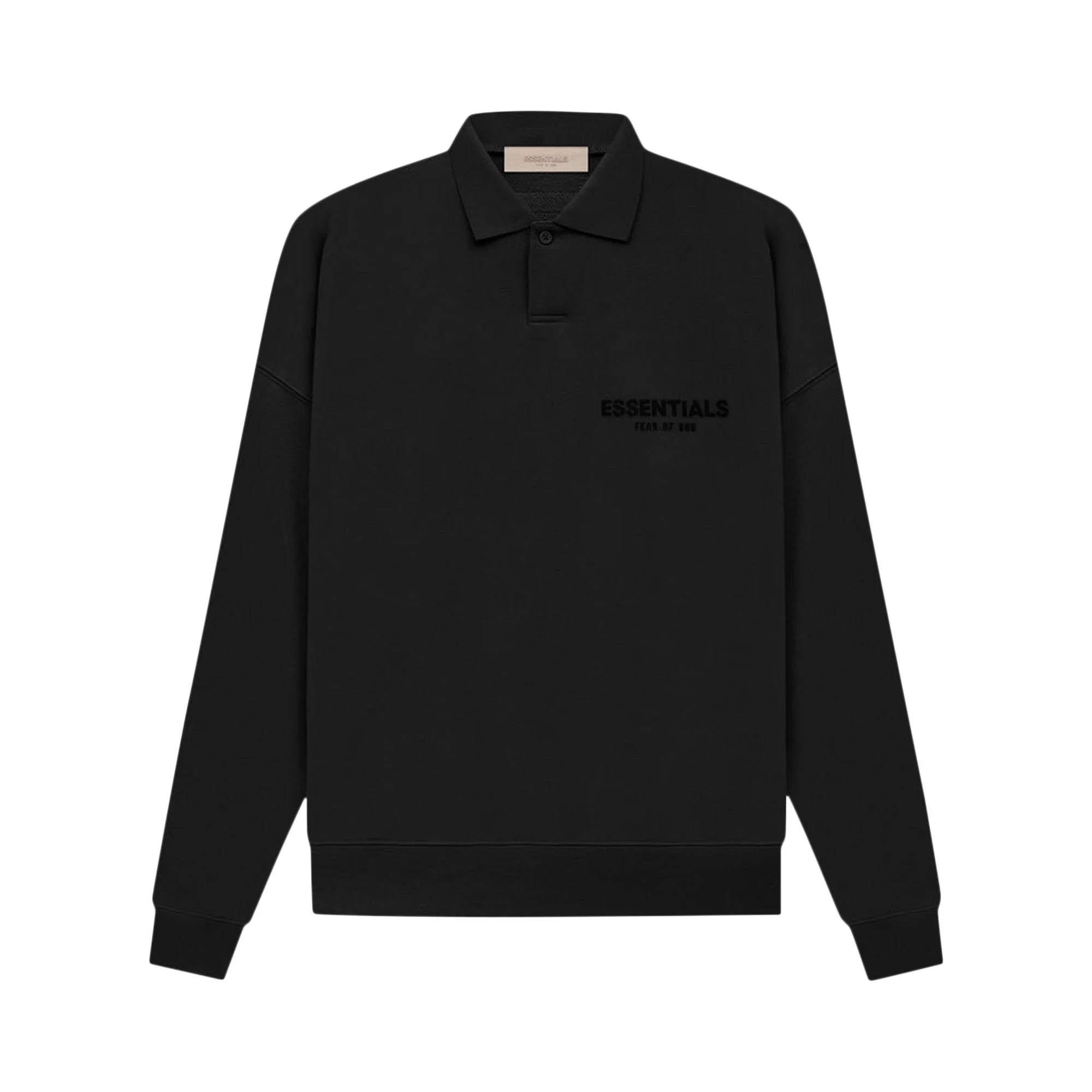 Fear of God Essentials Long-Sleeve Polo 'Stretch Limo' - 1