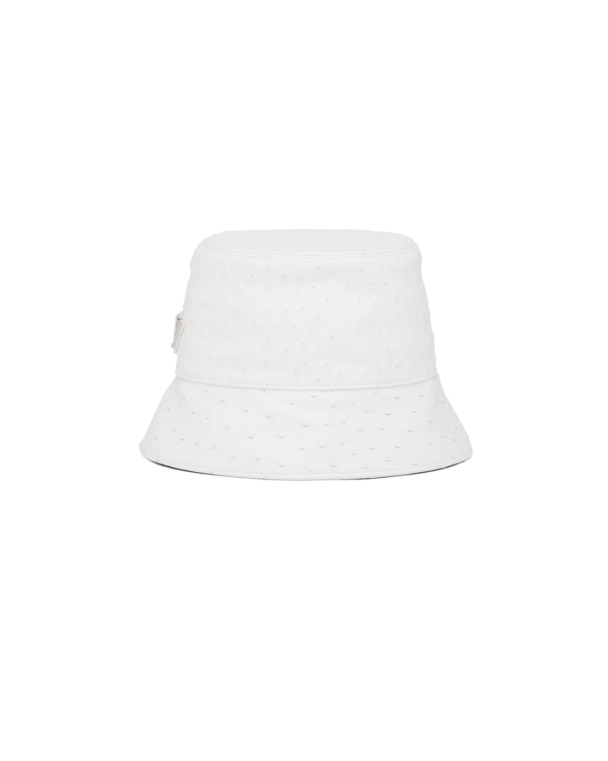 Ostrich leather bucket hat - 1