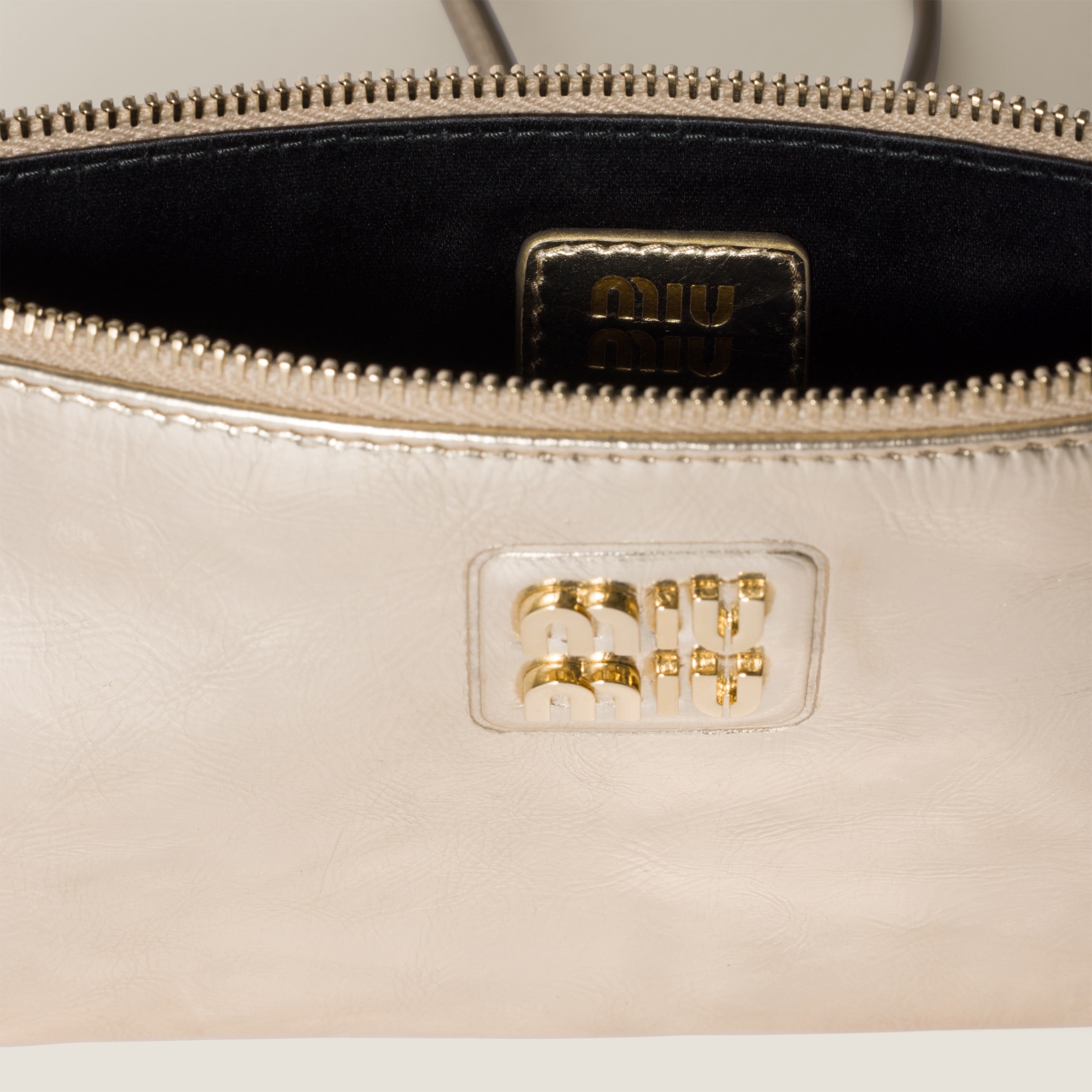 Laminated nappa mini pouch - 2