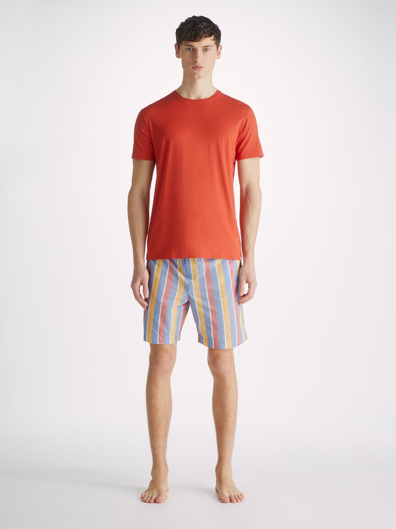 Men's Lounge Shorts Amalfi 19 Cotton Batiste Multi - 3
