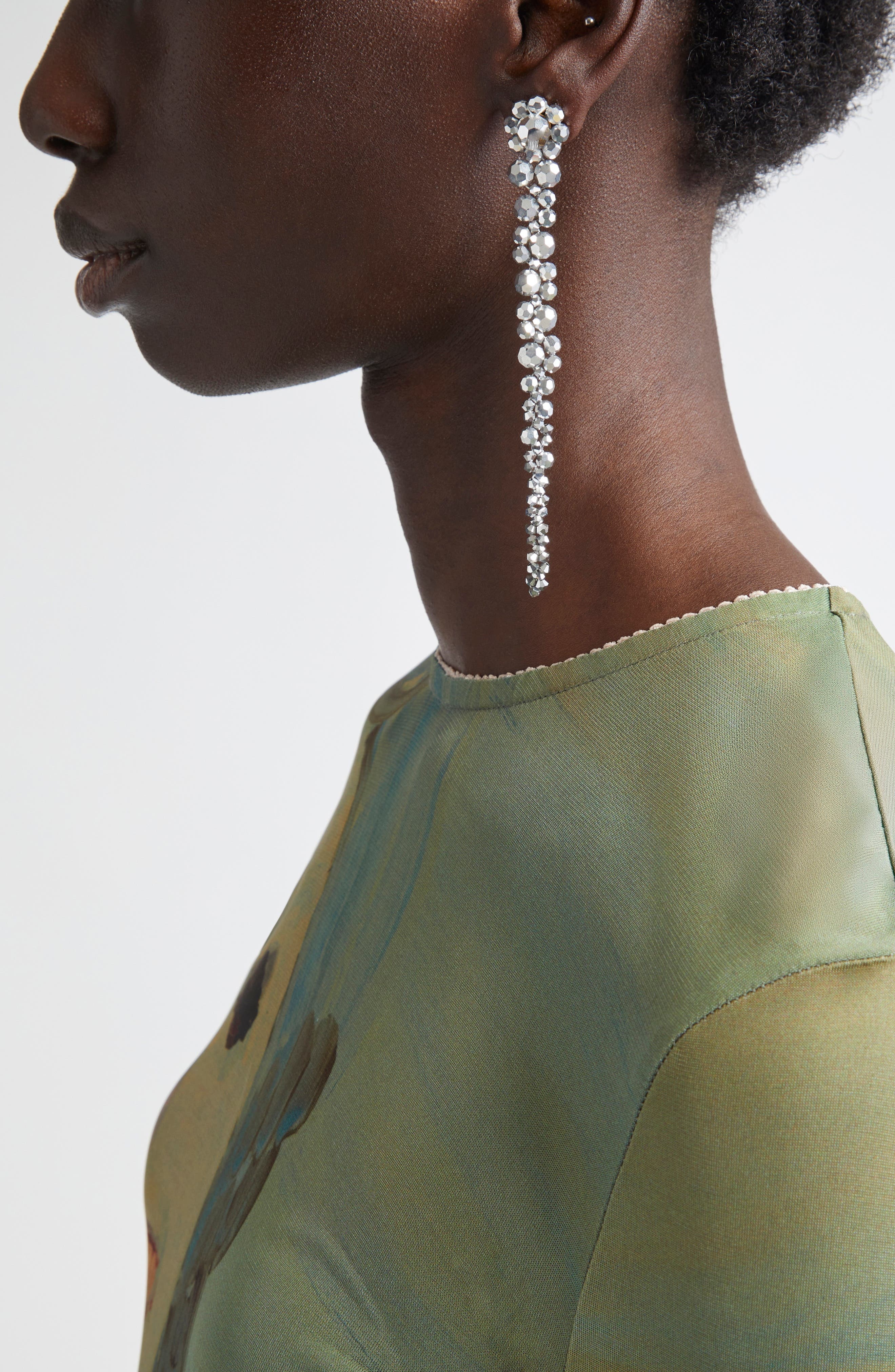 Simone Rocha Beaded Drop Earrings in Mirror at Nordstrom - 2