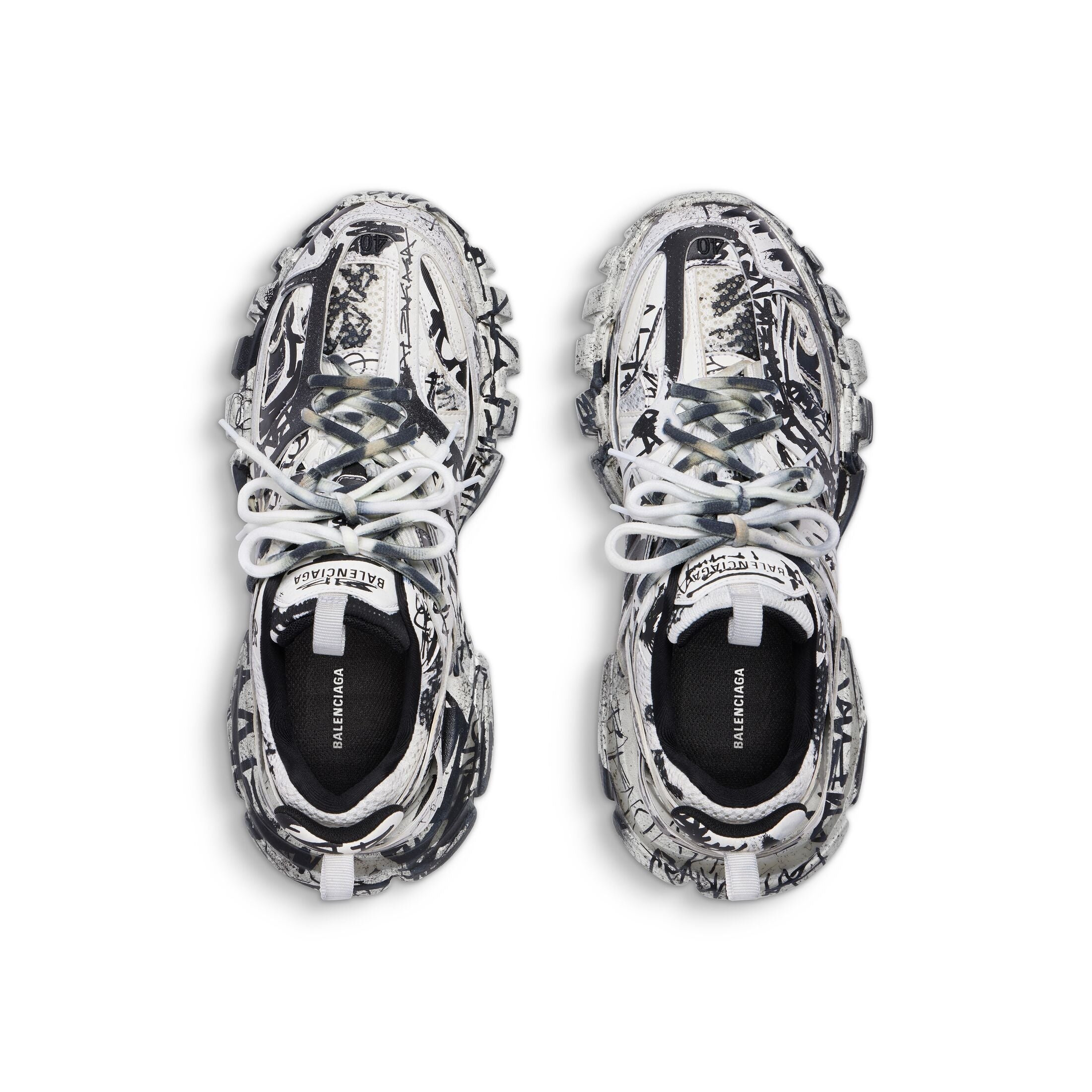Balenciaga Track Graffiti 'White Black' 542023W3RRA9010 - 6