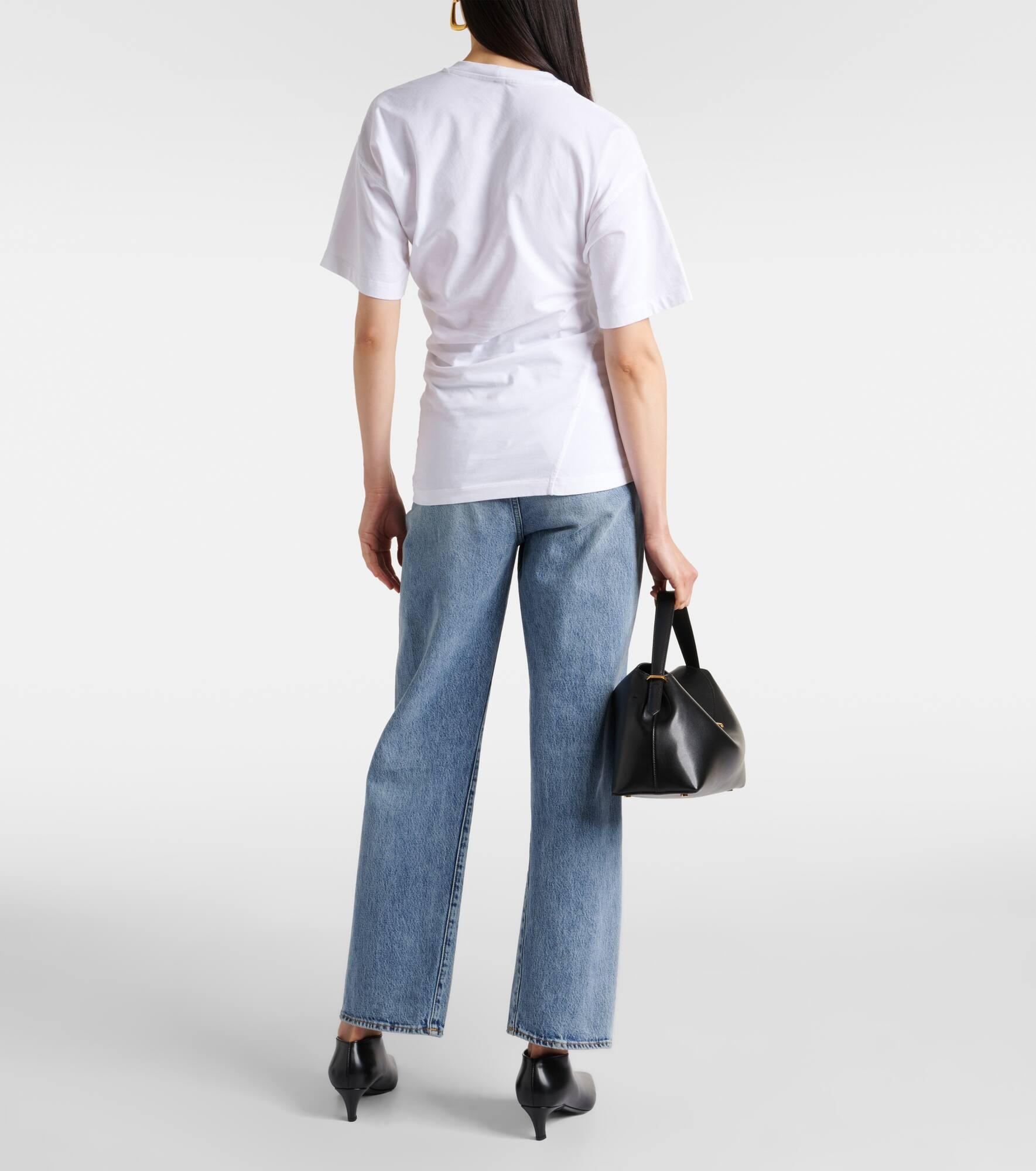 Twisted cotton jersey T-shirt - 3
