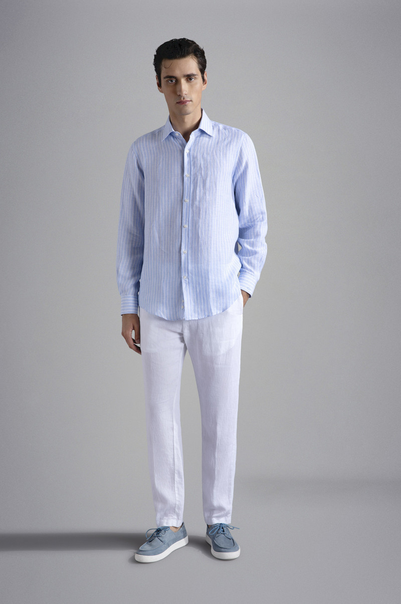 LINEN CHINO TROUSERS 3