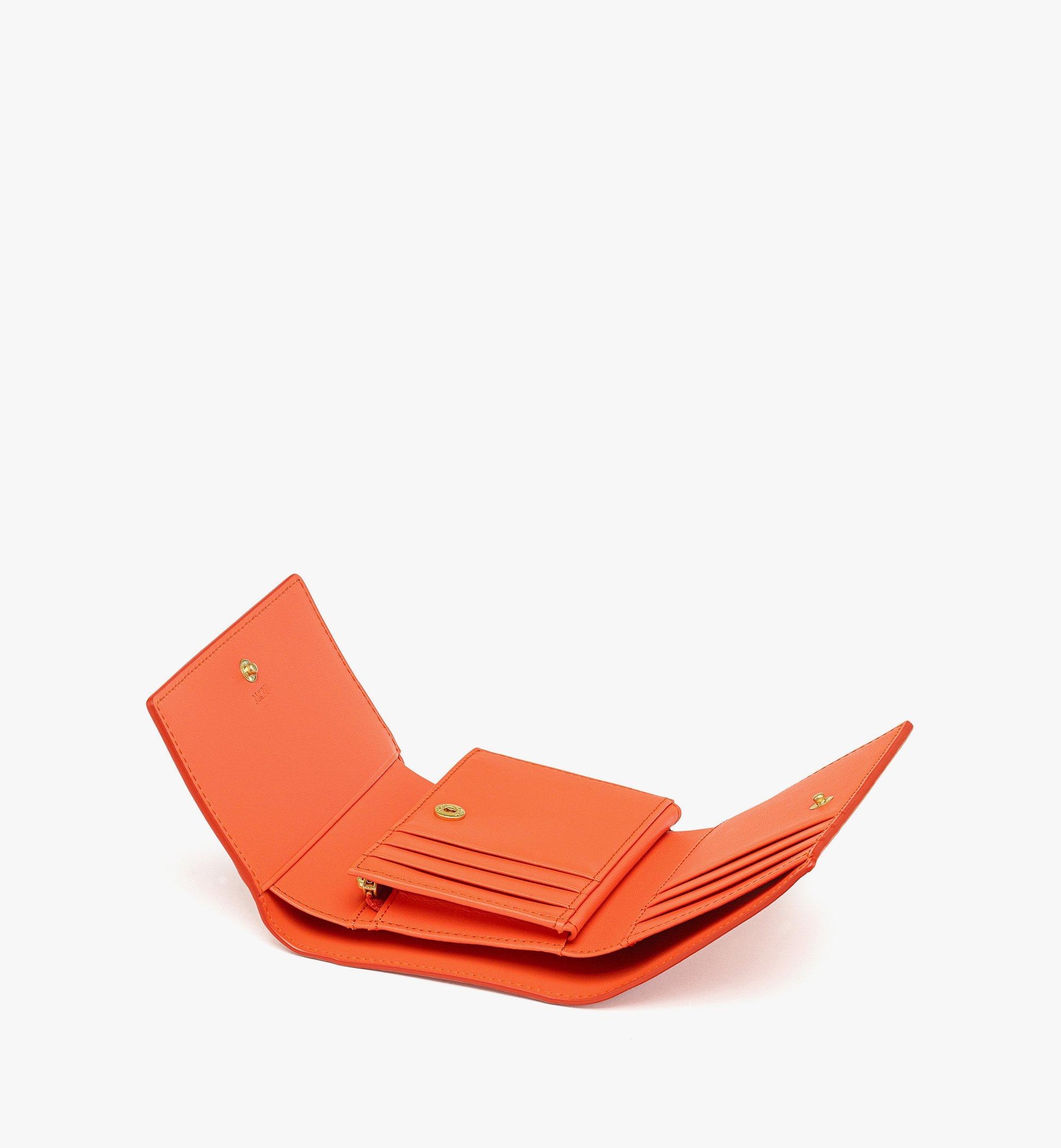Himmel Trifold Wallet in Embossed Logo Leather - 2