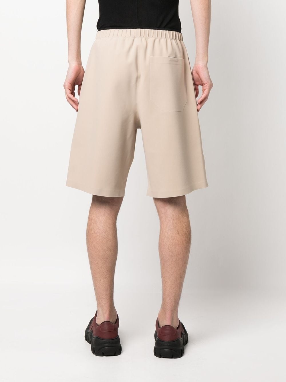 elasticated-waistband shorts - 4