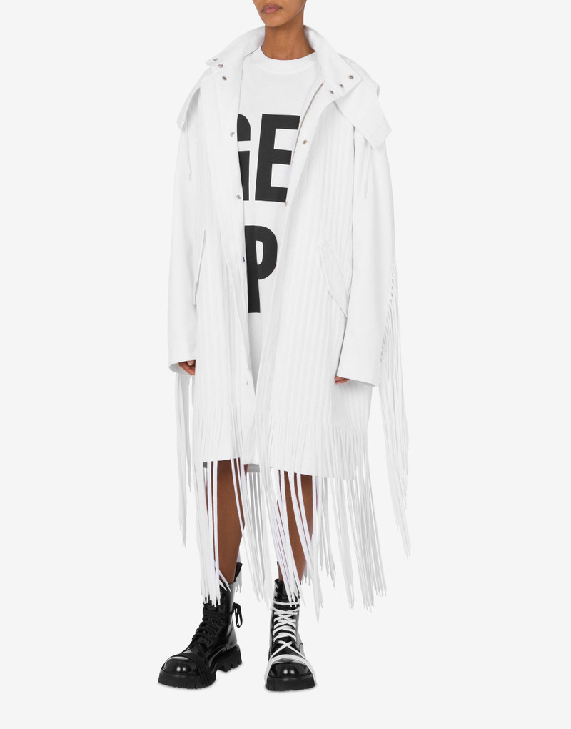 COTTON BULL COAT WITH FRINGES 1