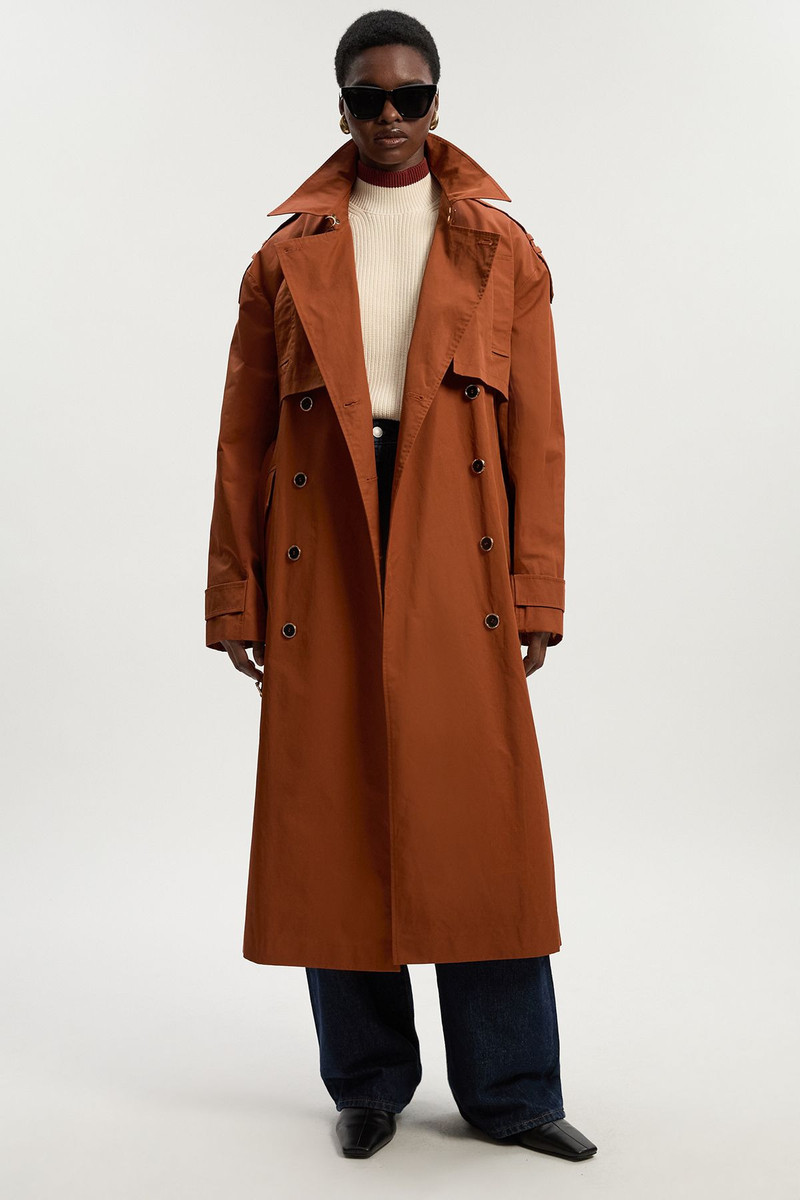Relaxed Polished Trench Coat 1
