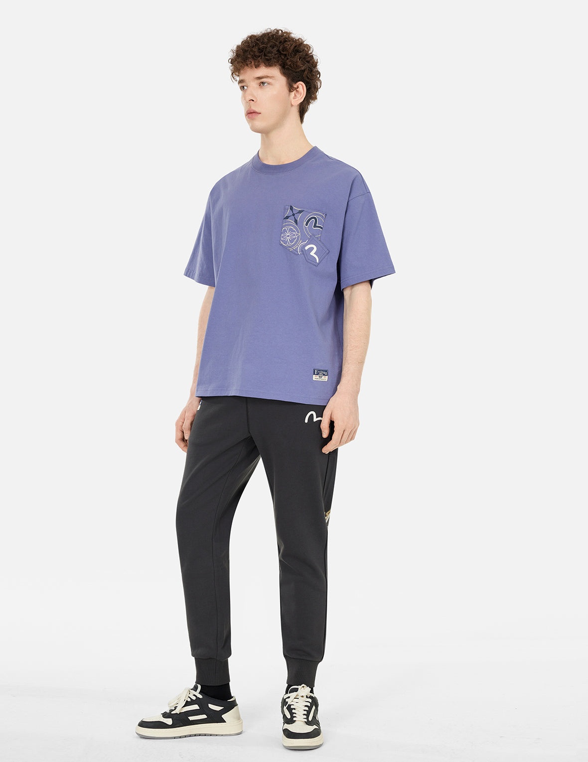 Hakutaku Daicock Print Regular Fit Sweatpants - 4