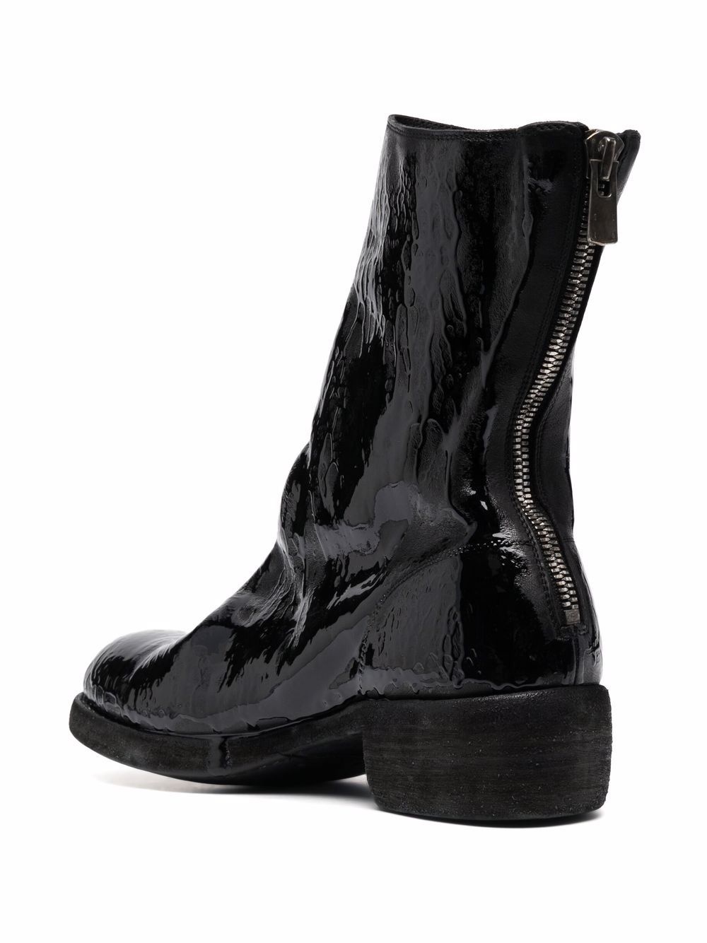 high-shine finish ankle boots - 3