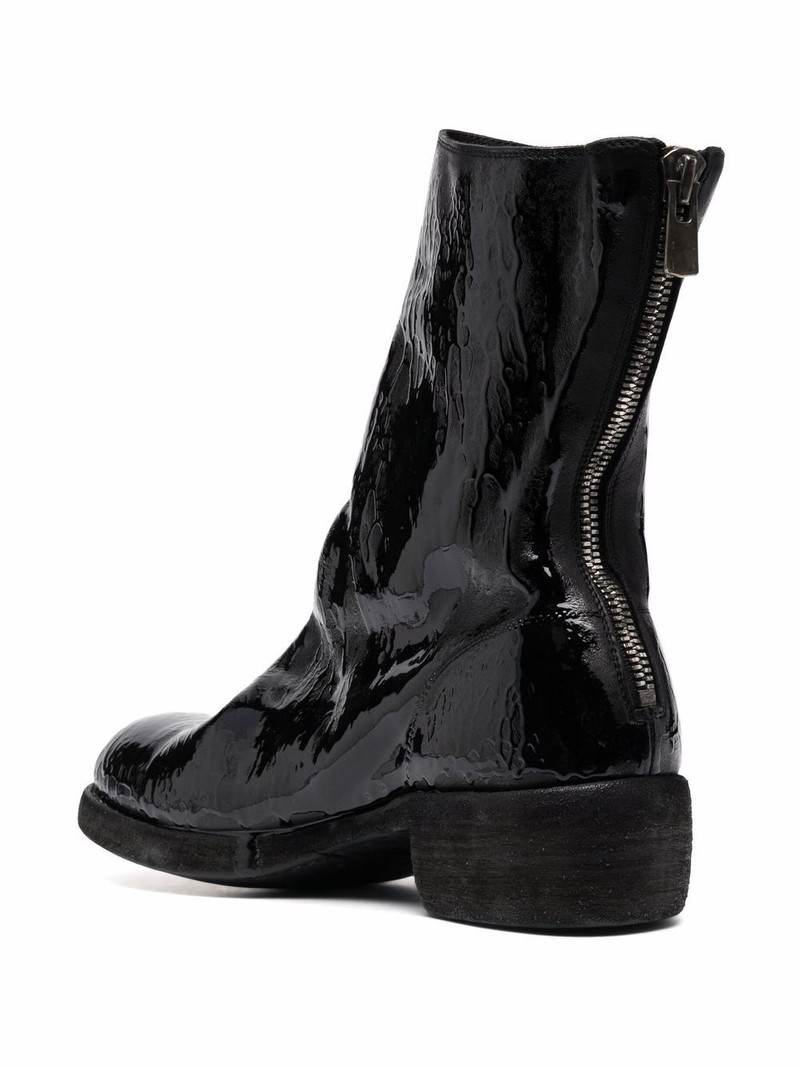 high-shine finish ankle boots 3